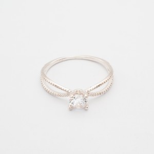 ANEL SOLITÁRIO PRATA