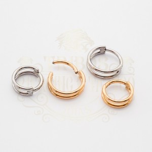 PIERCING ARGOLA  DUPLA LISA RETA