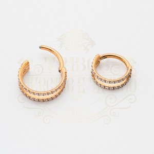 PIERCING ARGOLA DUPLA CRAVEJADA RETA