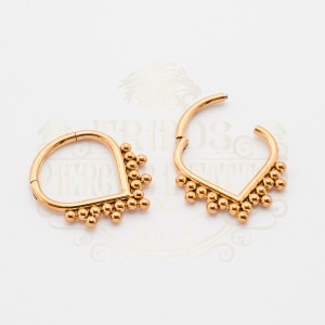 PIERCING ARGOLA V ESFERAS REDONDA