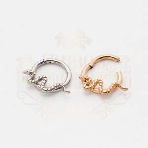 PIERCING ARGOLA CLICKER COBRA LISA FRONTAL