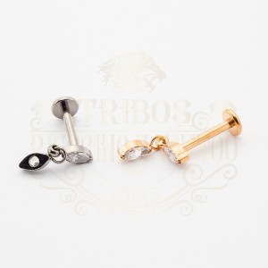 PIERCING LABRET GOTA PENDURADA