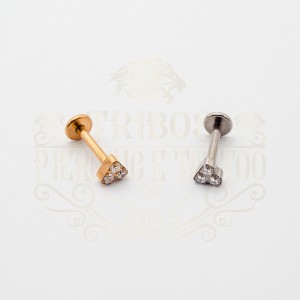 PIERCING LABRET TRÊS PEDRAS