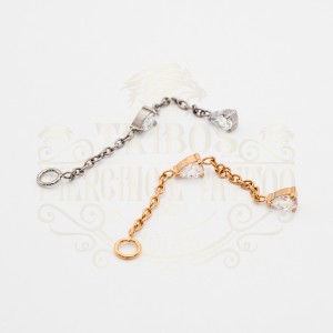 PINGENTE CORRENTE GOTA DUPLA