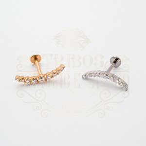 PIERCING CLUSTER LUA LONGA 9 PEDRAS