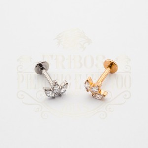 PIERCING LABRET TRÊS GOTAS