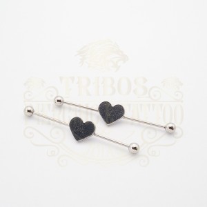 PIERCING TRANSVERSAL CORAÇÃO LISO