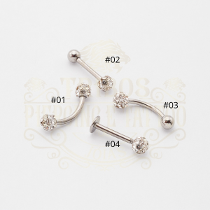 PIERCING ESFERAS CRAVEJADAS