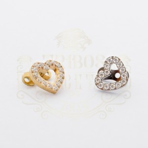 TOPO MICRO DERMAL CORAÇÃO CRAVEJADO